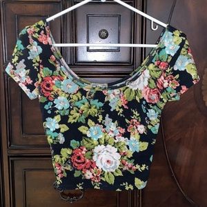Flower crop top